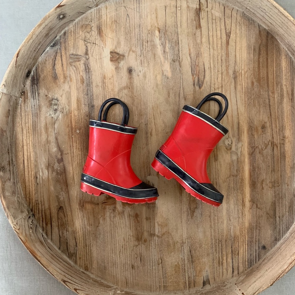 Boys Fireman Rain Boots